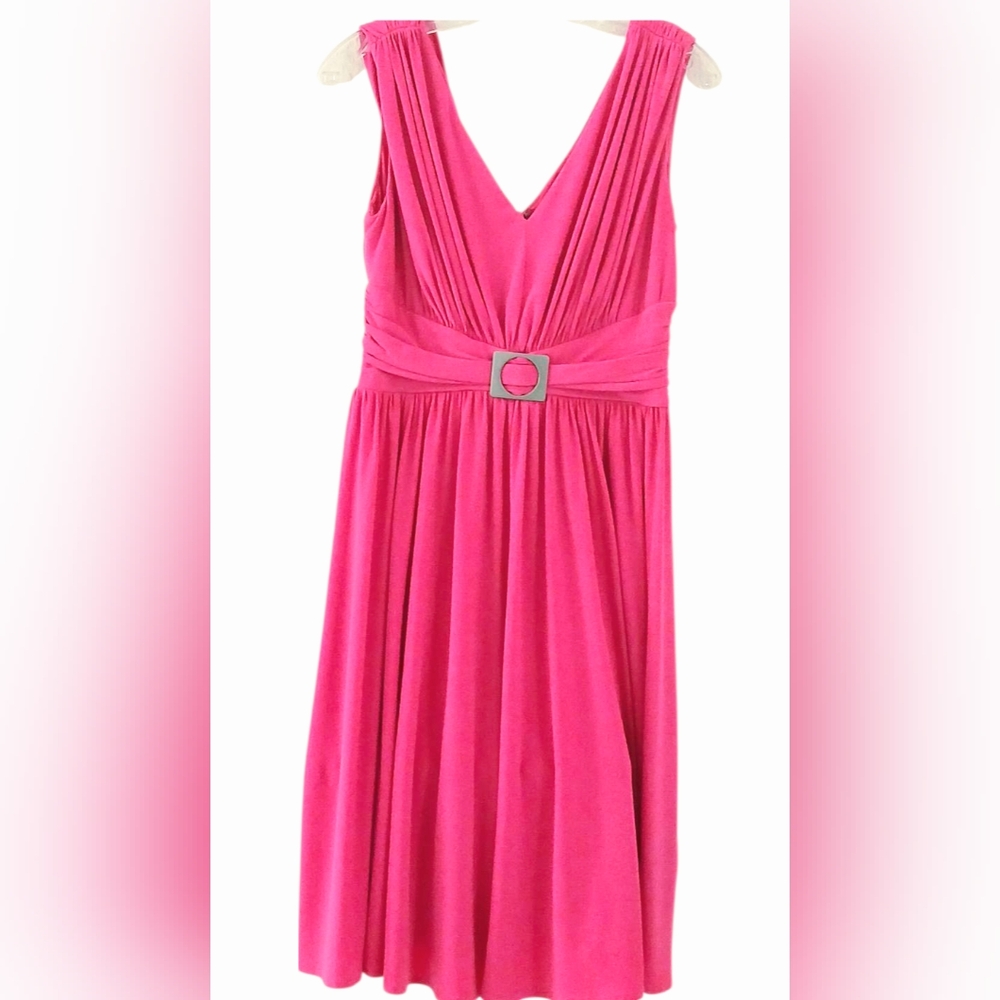 Suzi Chin Pink Jersey Dress Size 6